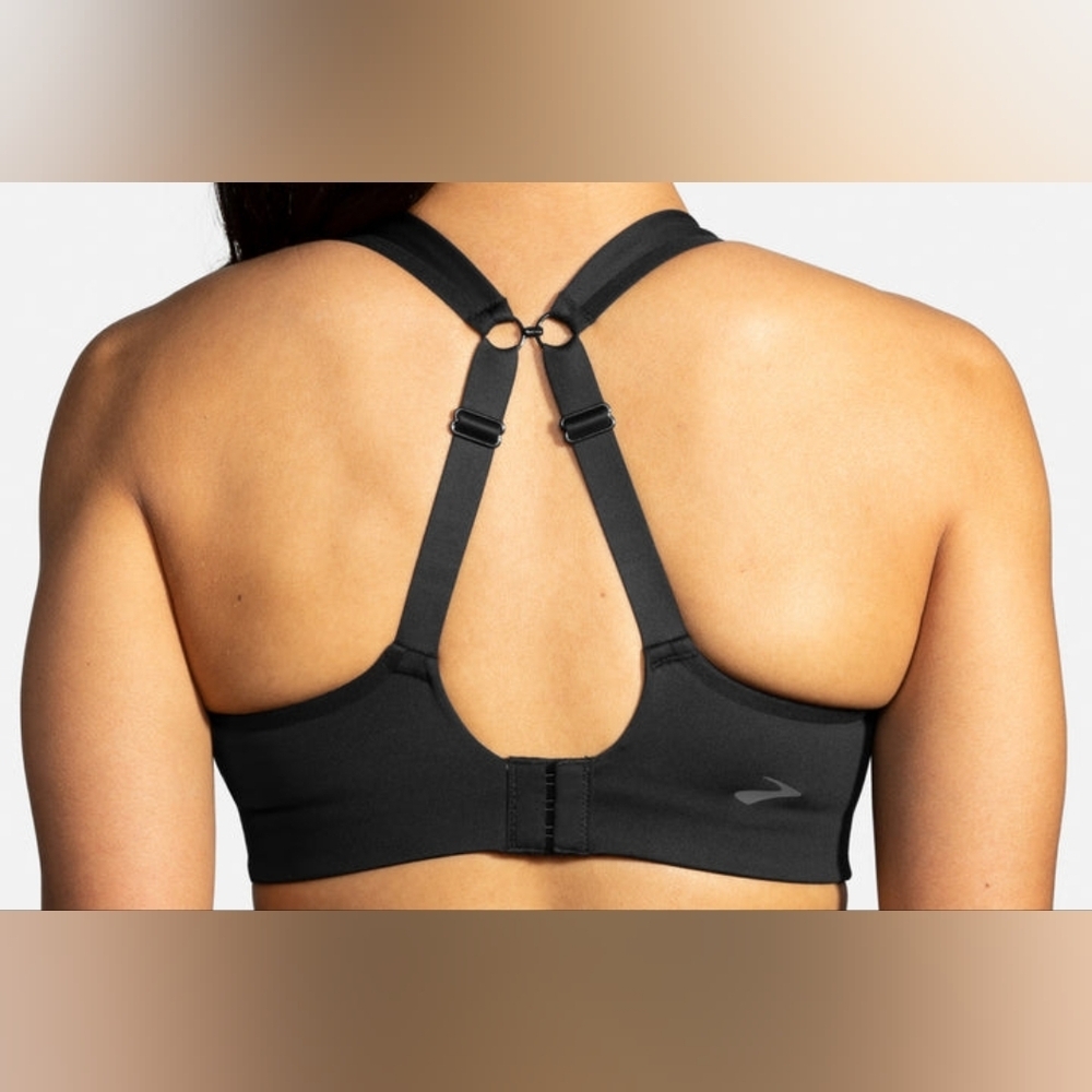 Brooks- Women's Black Sports Bra Sz 32D - Picture 2 of 12